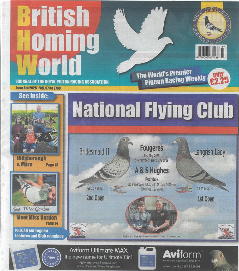 British Homing World - NO 7788