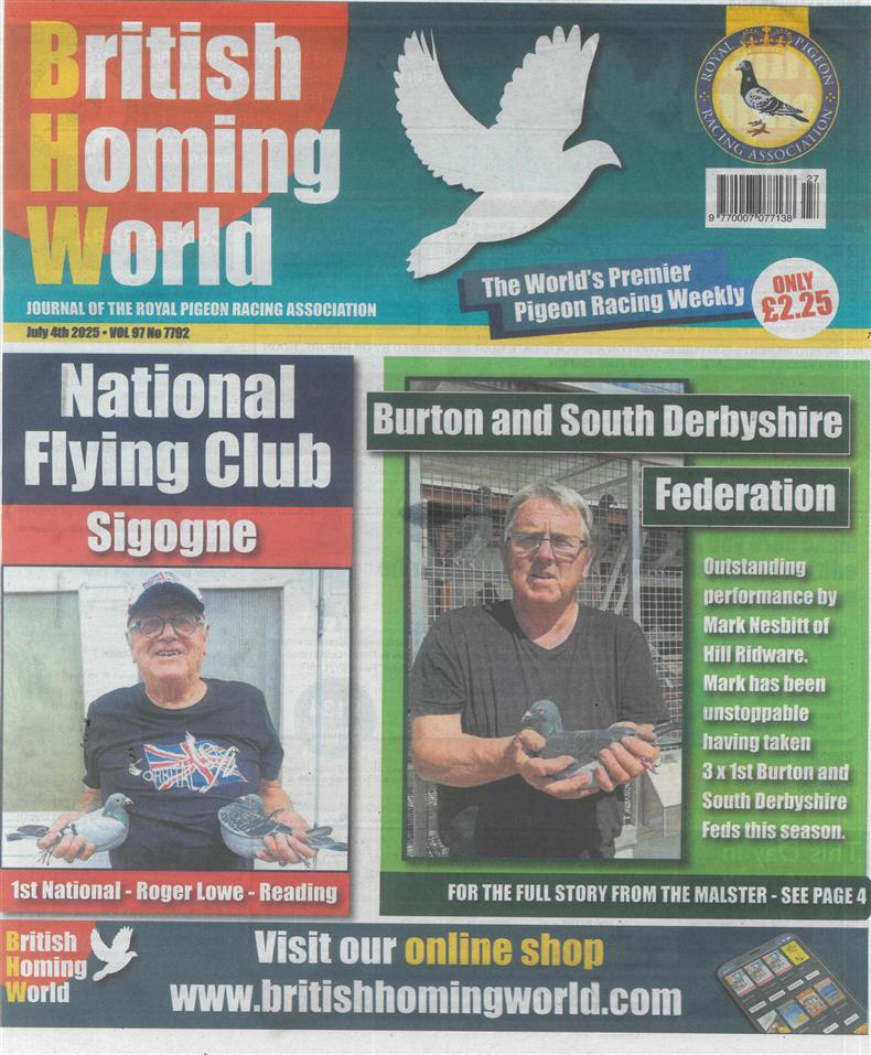 British Homing World - NO 7792