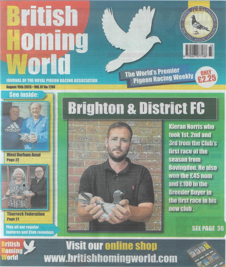 British Homing World - NO 7798