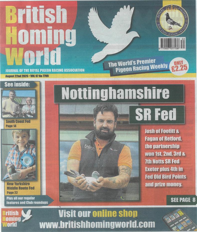 British Homing World - NO 7799
