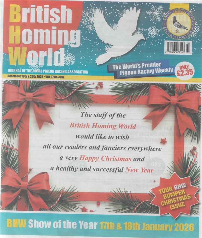 British Homing World - NO 7816