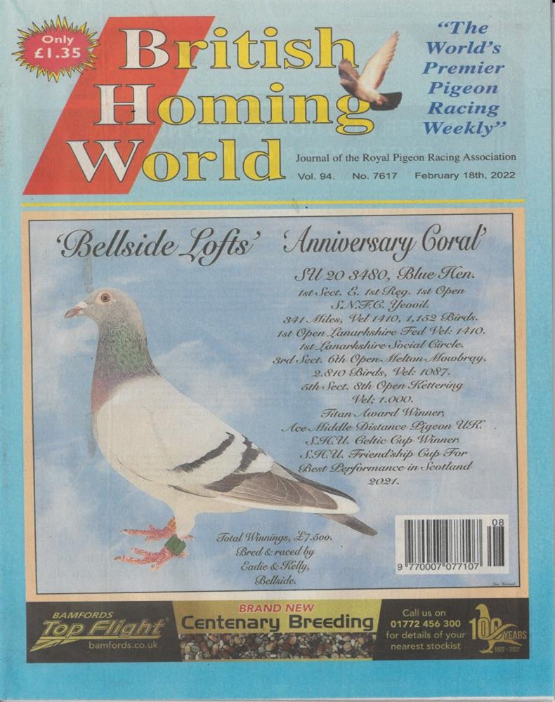 British Homing World Magazine Issue NO 7617