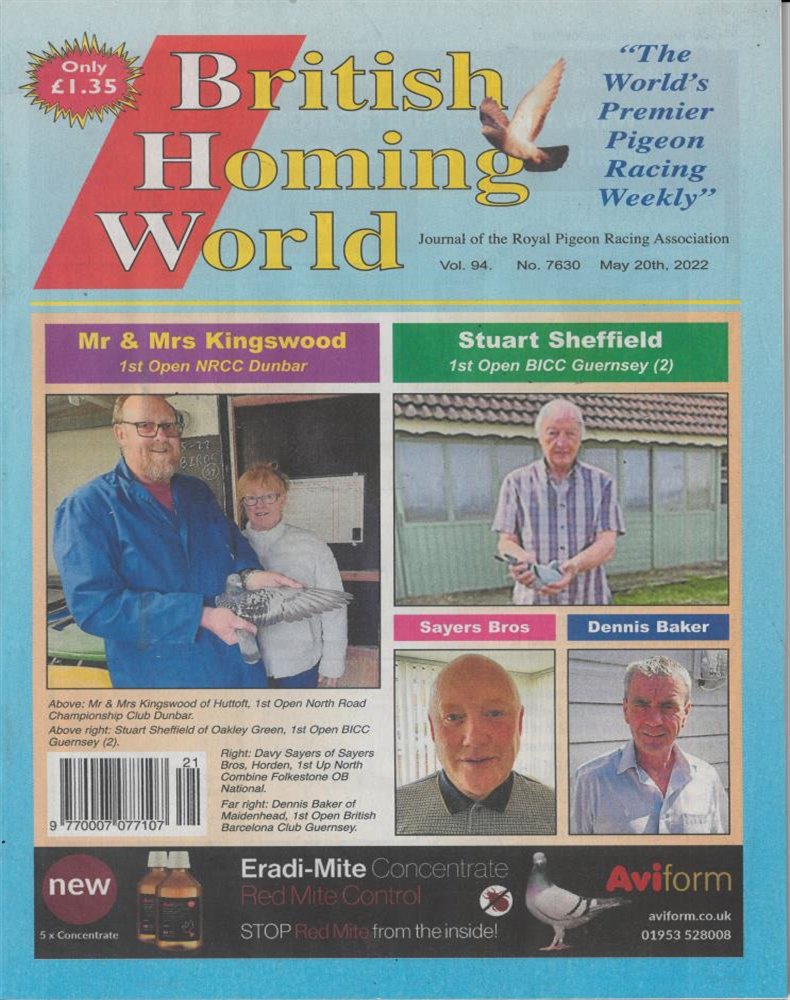 British Homing World Magazine Issue NO 7630