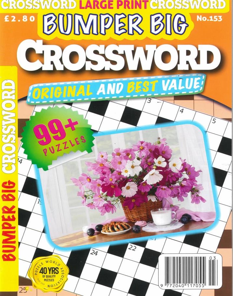 Bumper Big Crosswords Magazine Issue NO 153