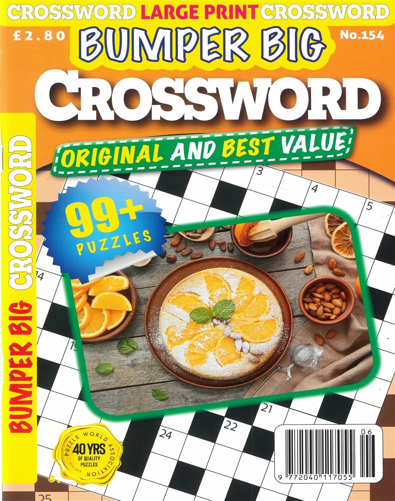 Bumper Big Crosswords Magazine Issue NO 154