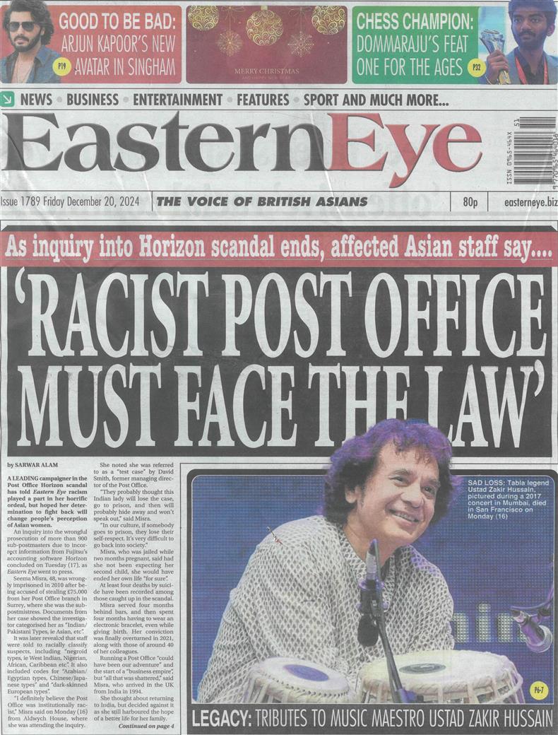 Eastern Eye - 20/12/2024