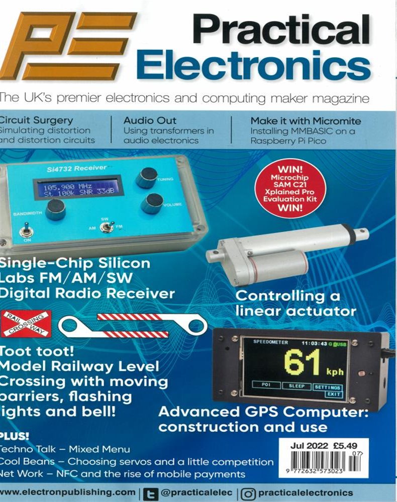 Practical Electronics Magazine Issue JUL 22