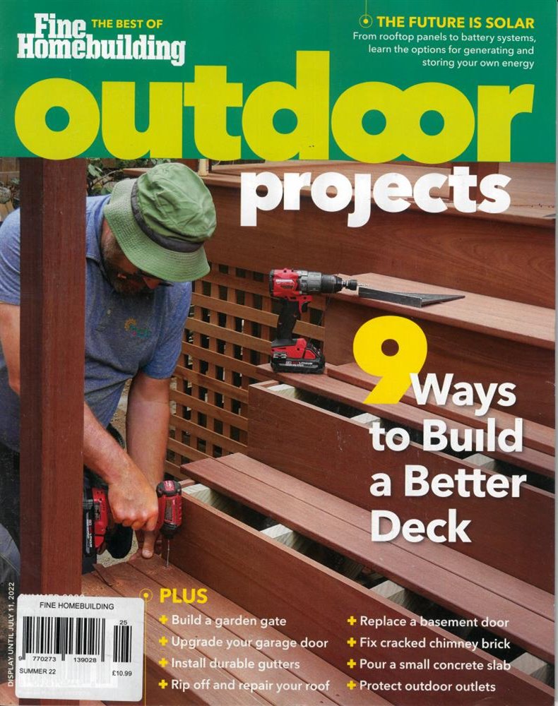 Fine Homebuilding Magazine Issue SUMMER
