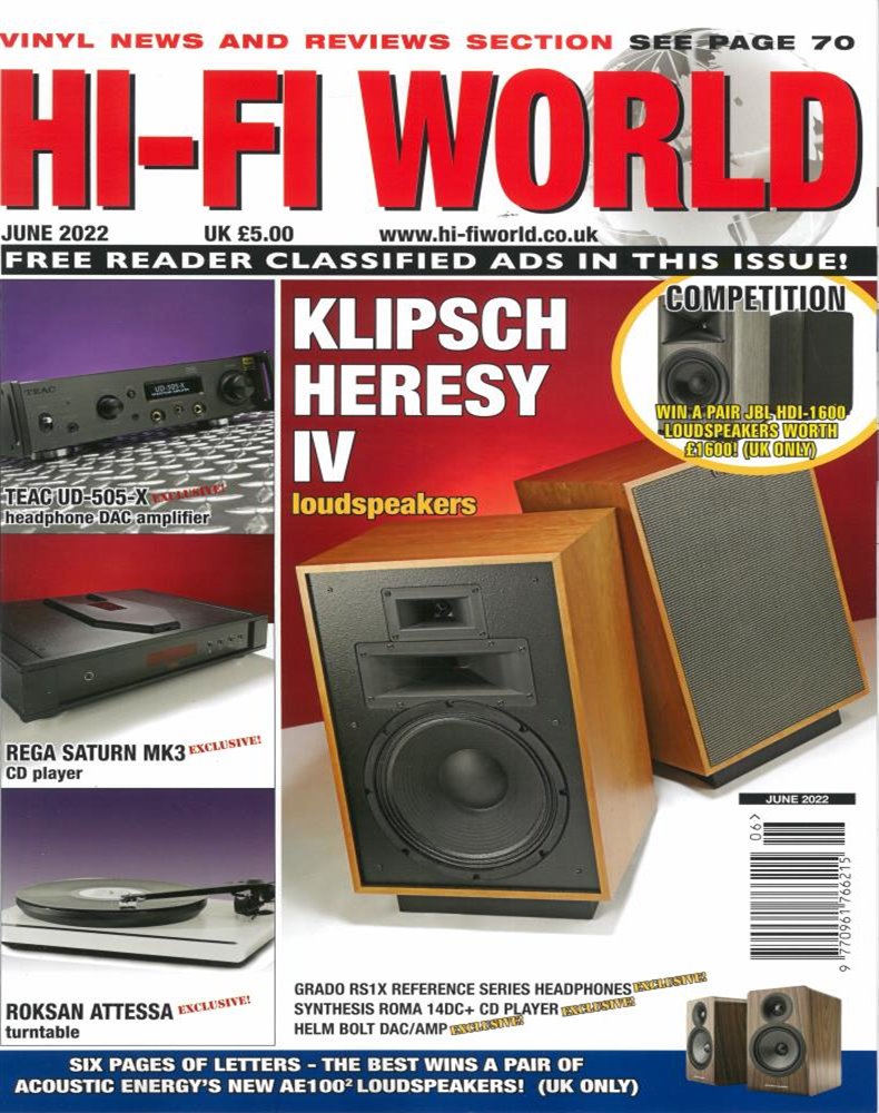Hi-Fi World Magazine Issue JUN 22