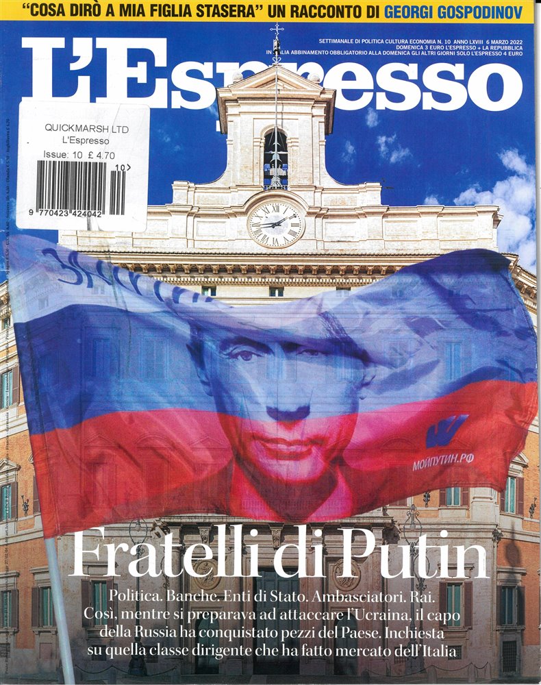 L'Espresso Magazine Issue NO 10