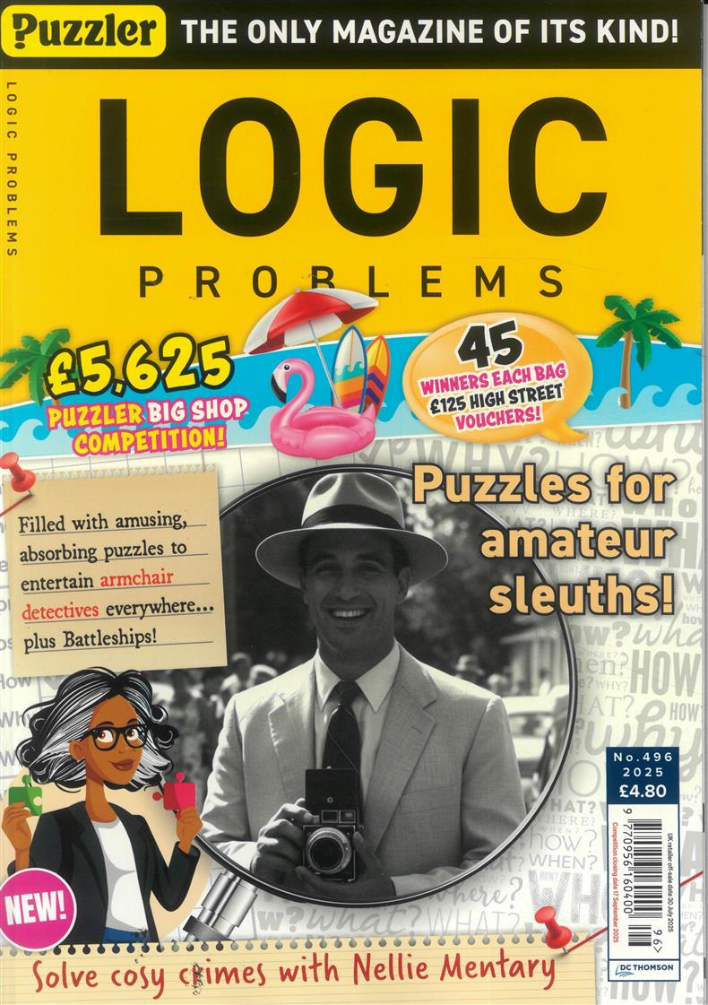 Puzzler Logic Problems - NO 496