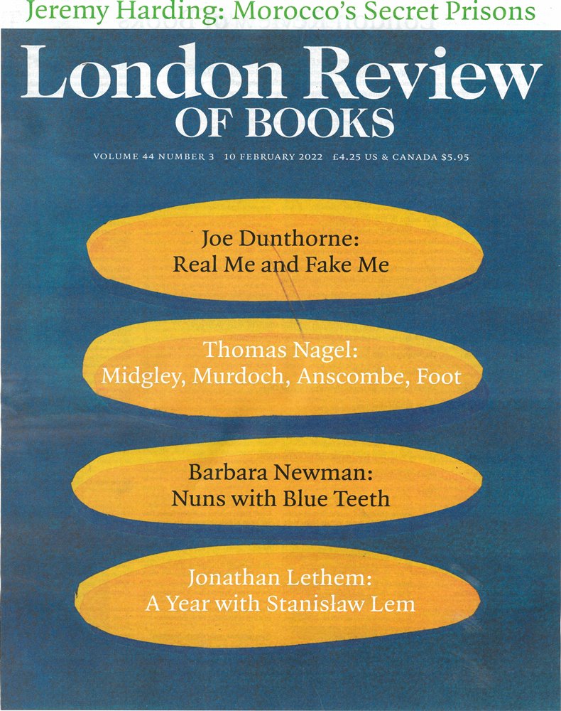 London Review of Books Magazine Issue VOL44/3