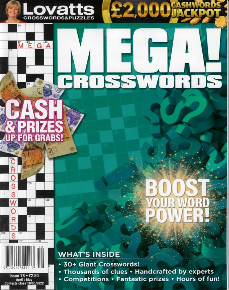 Lovatts Mega Crosswords Magazine Issue NO 78