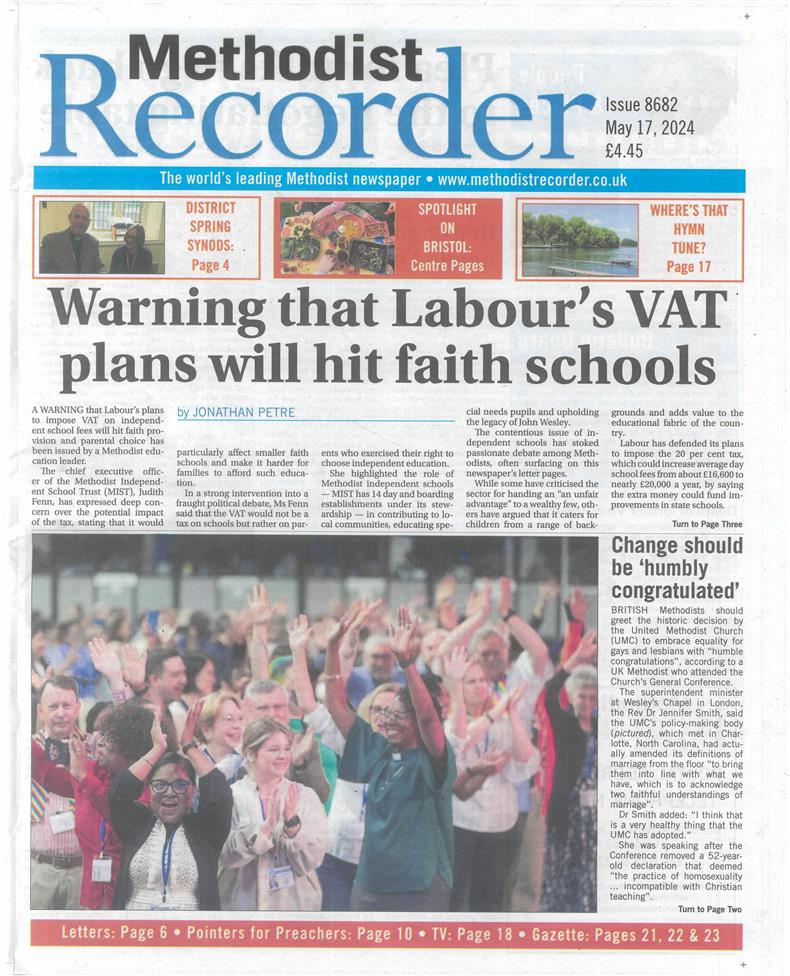 Methodist Recorder - 17/05/2024