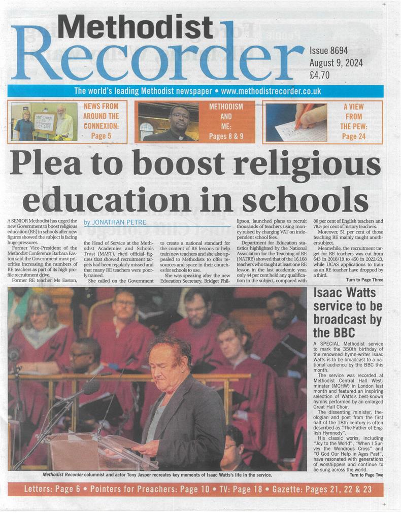Methodist Recorder - 09/08/2024