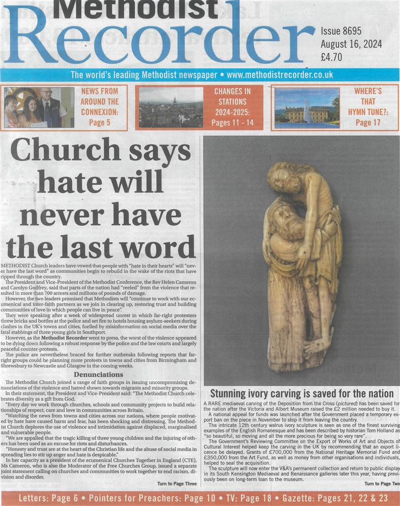 Methodist Recorder - 16/08/2024