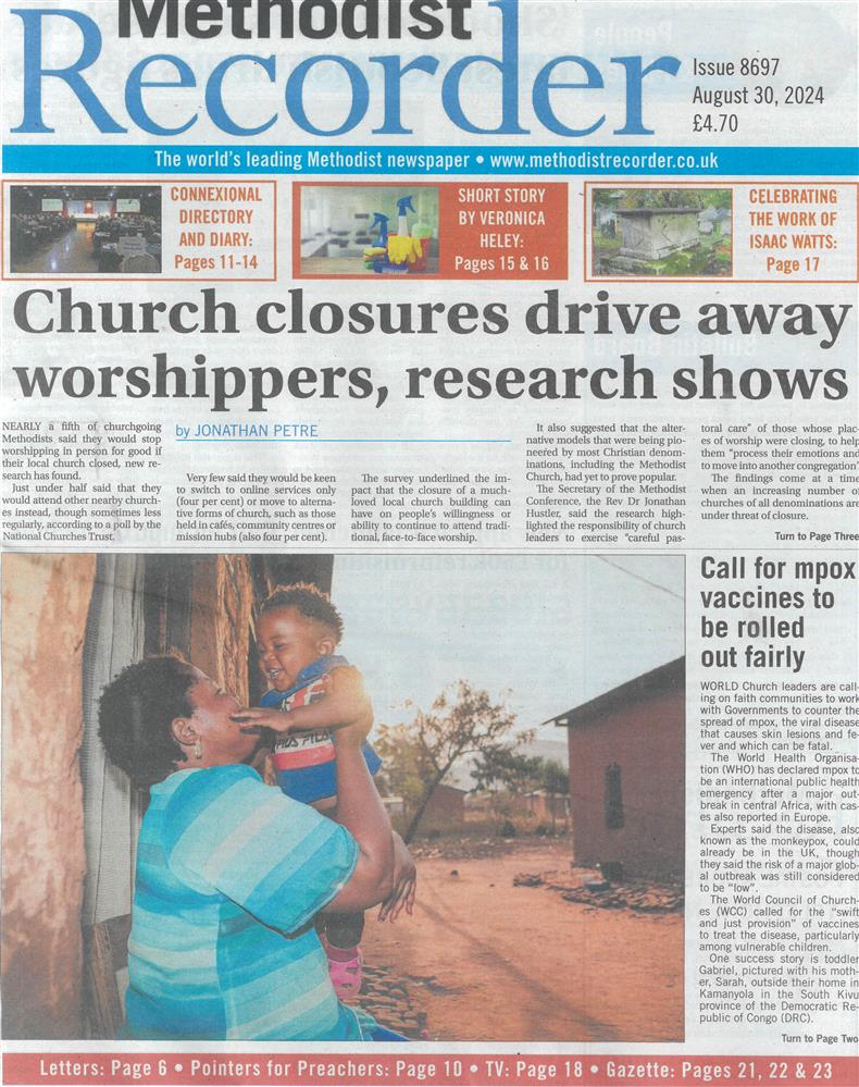 Methodist Recorder - 30/08/2024