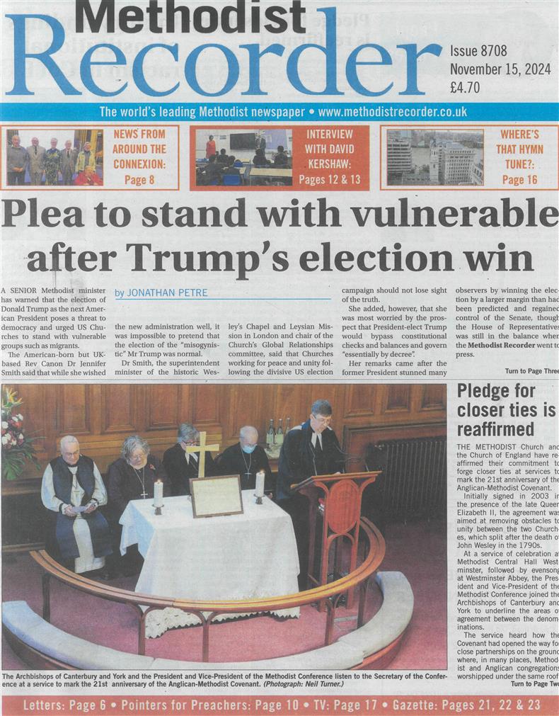 Methodist Recorder - 15/11/2024