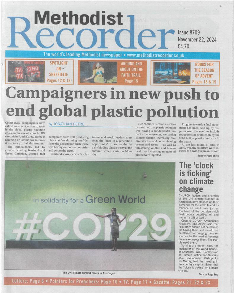 Methodist Recorder - 22/11/2024