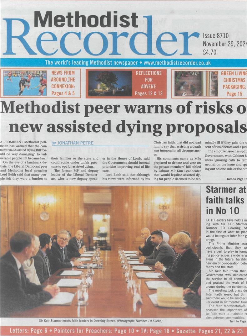 Methodist Recorder - 29/11/2024