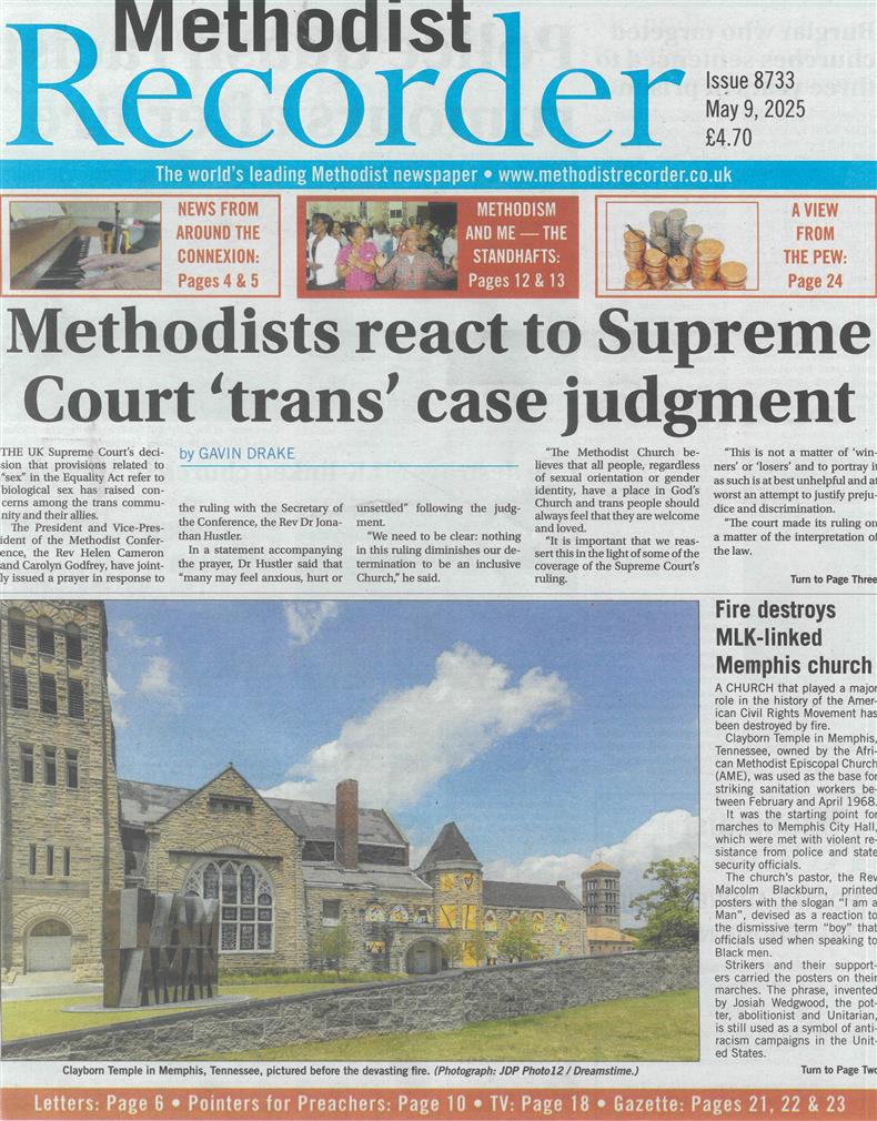 Methodist Recorder - 09/05/2025