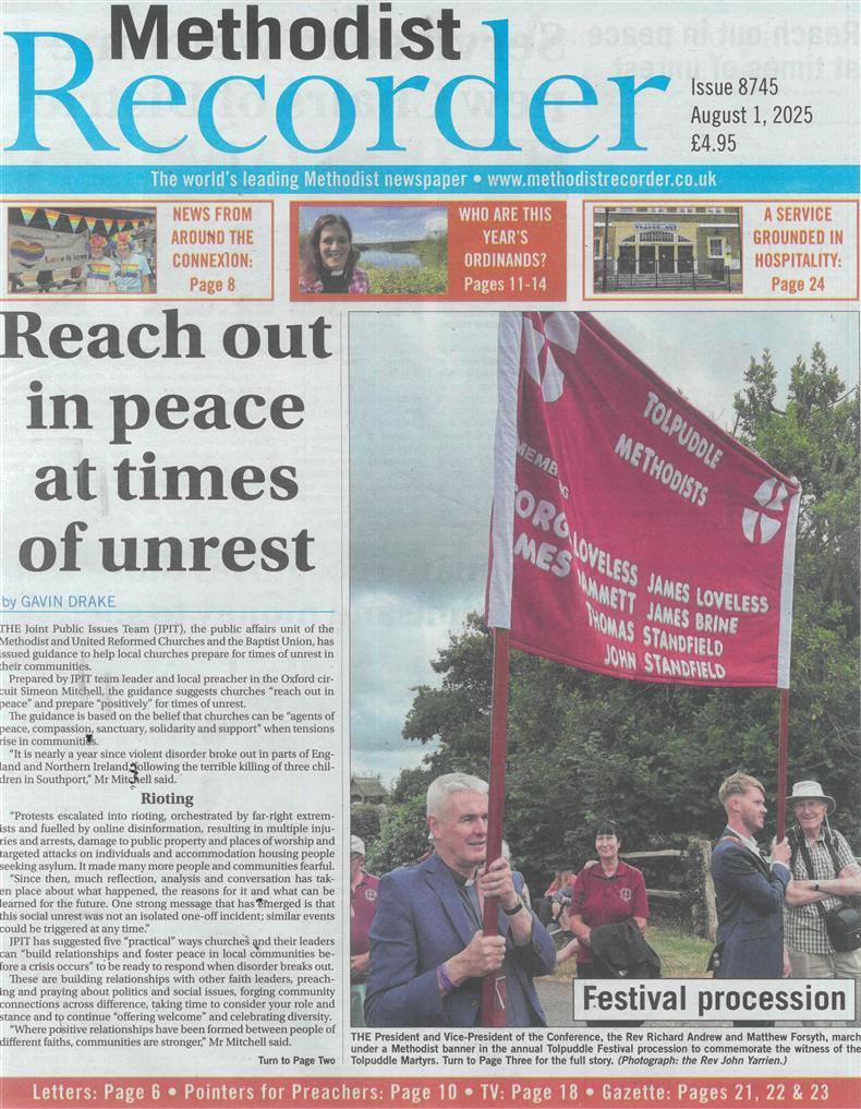 Methodist Recorder - 01/08/2025