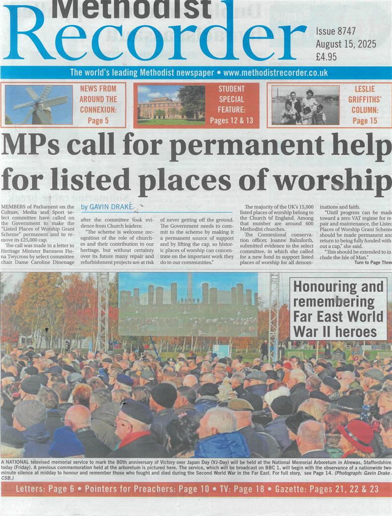 Methodist Recorder - 15/08/2025
