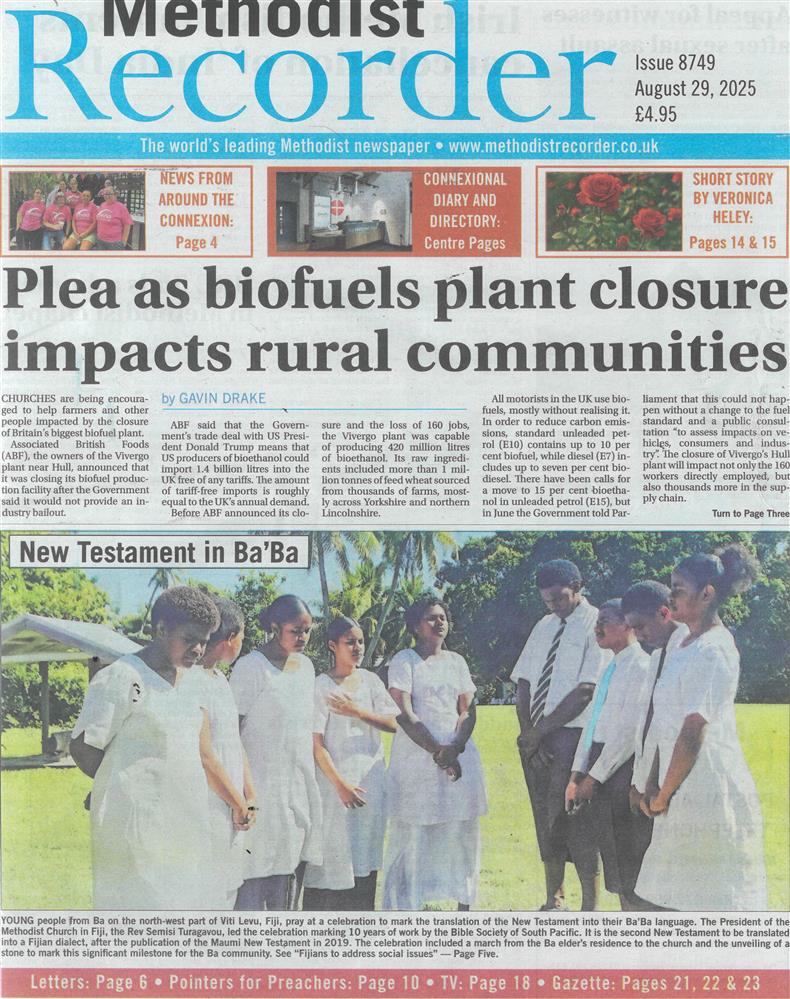 Methodist Recorder - 29/08/2025