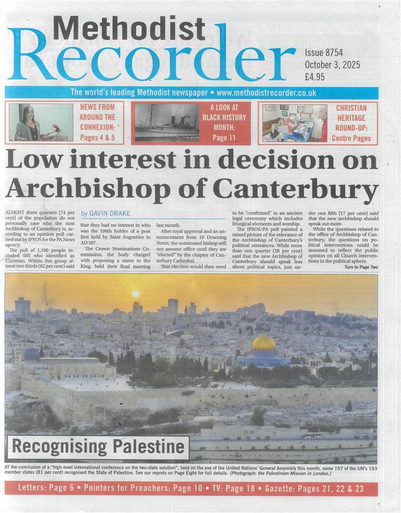 Methodist Recorder - 03/10/2025