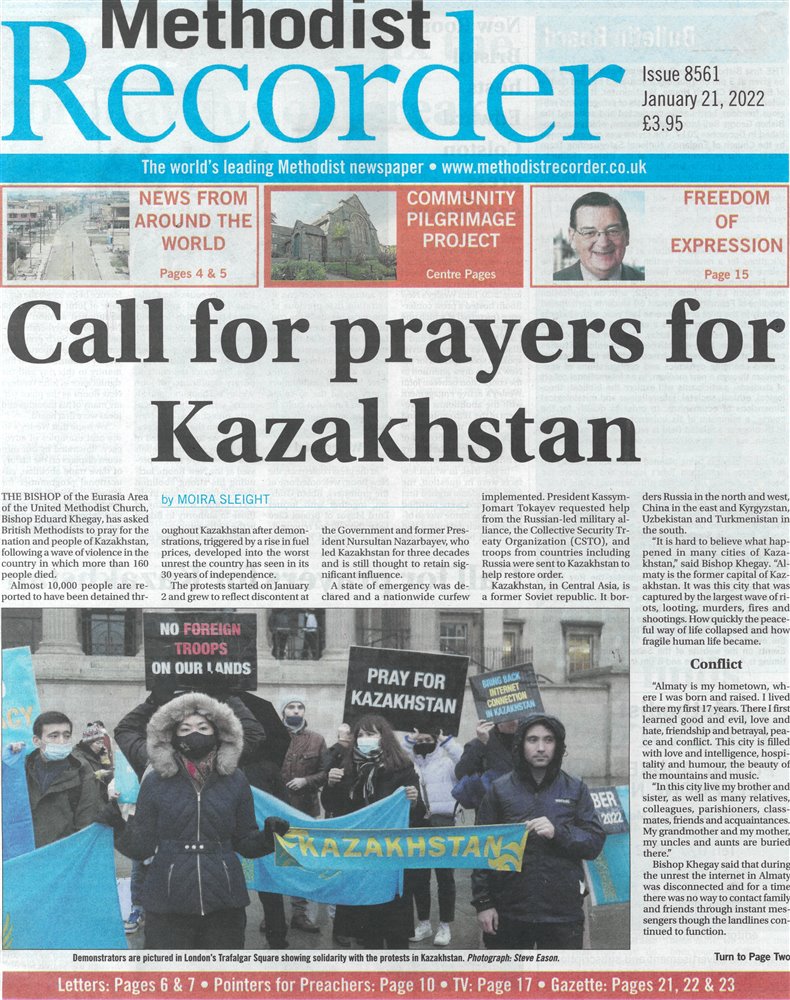 Methodist Recorder Issue 21/01/2022