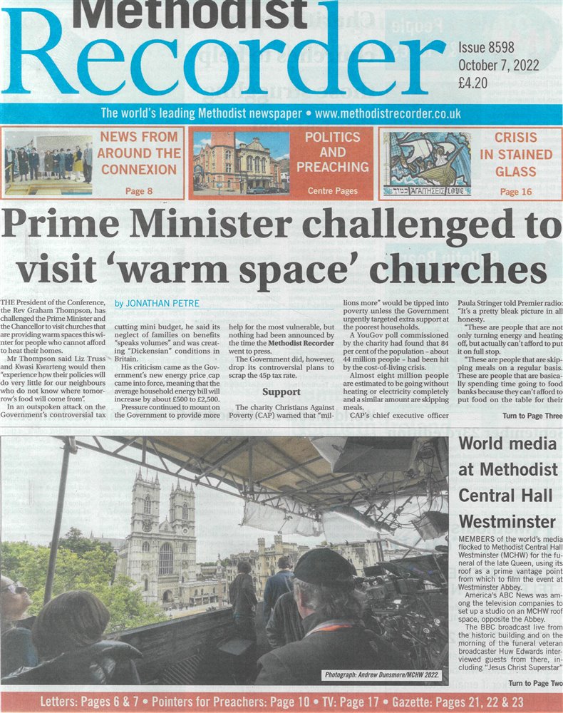 Methodist Recorder Magazine Subscription