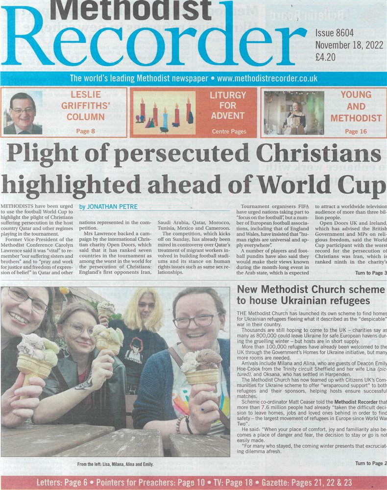Methodist Recorder Magazine Subscription