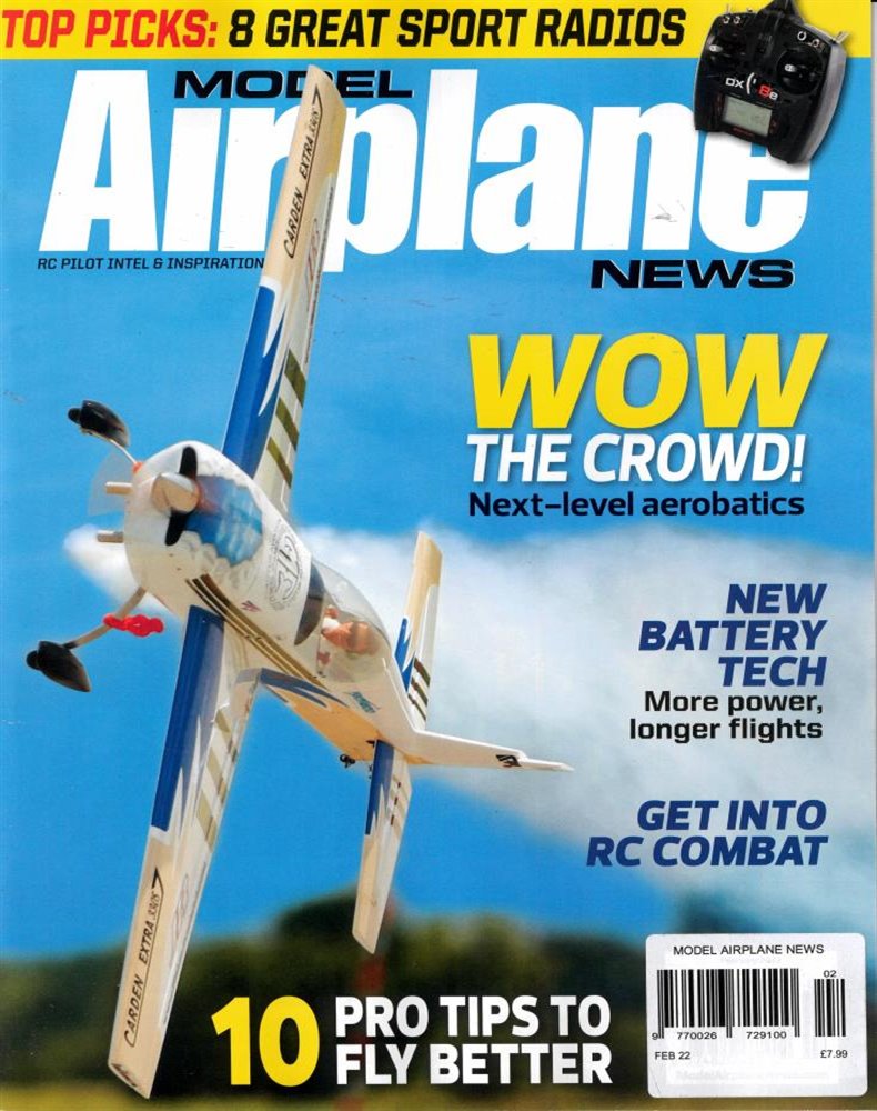 Model Airplane News Magazine Issue FEB 22