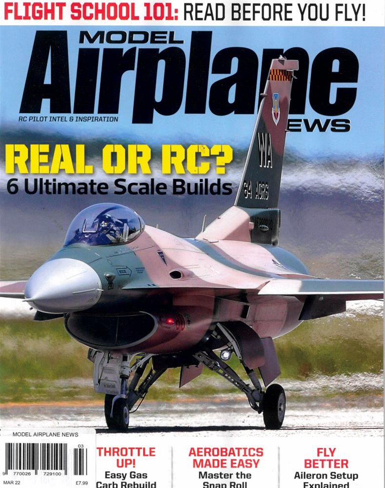 Model Airplane News Magazine Issue MAR 22
