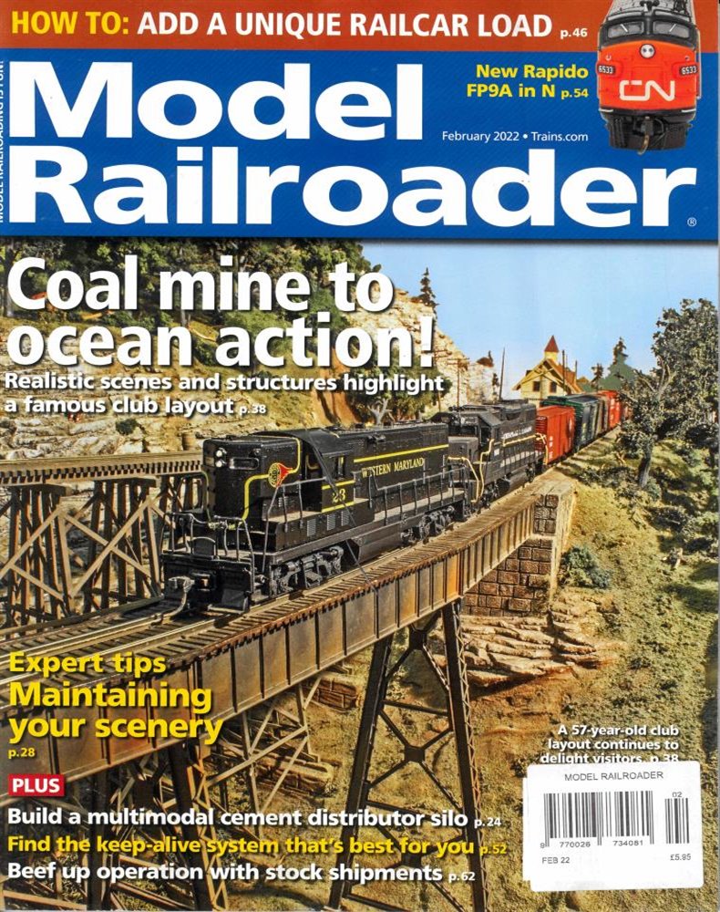 Model Railroader Magazine Issue FEB 22