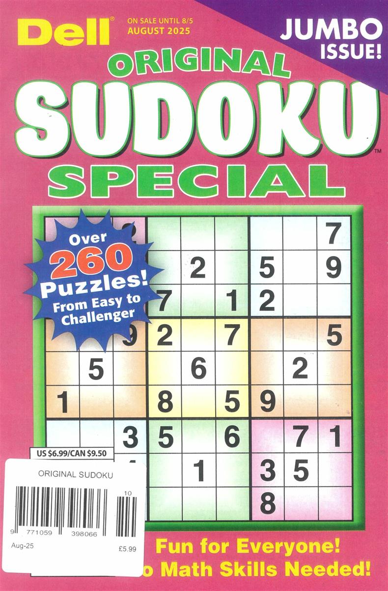 Original Sudoku - AUG 25