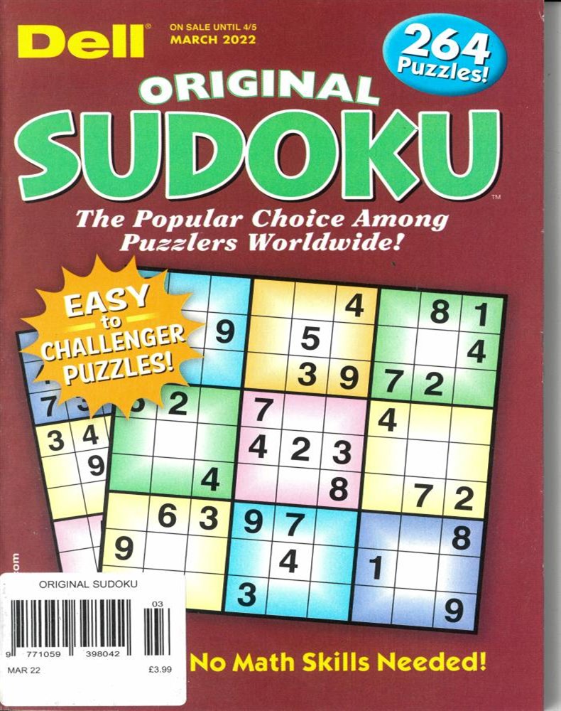 Original Sudoku Magazine Issue MAR 22