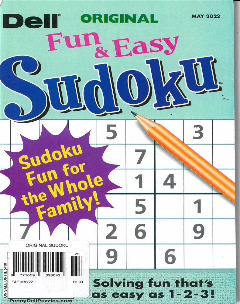 Original Sudoku Magazine Issue F&amp;E MAY 22