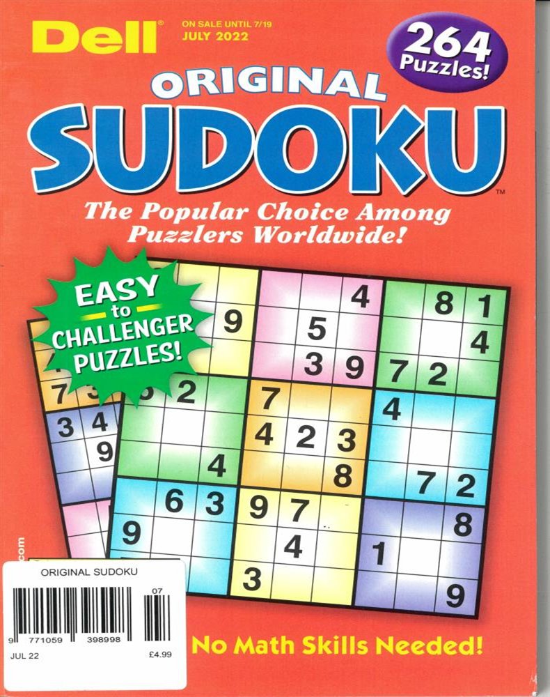 Original Sudoku Magazine Issue JUL 22