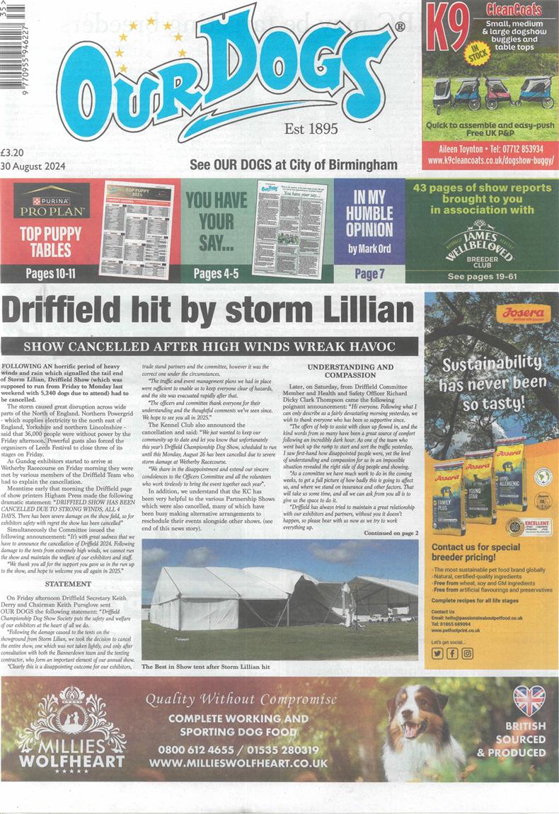 Our Dogs - 30/08/2024