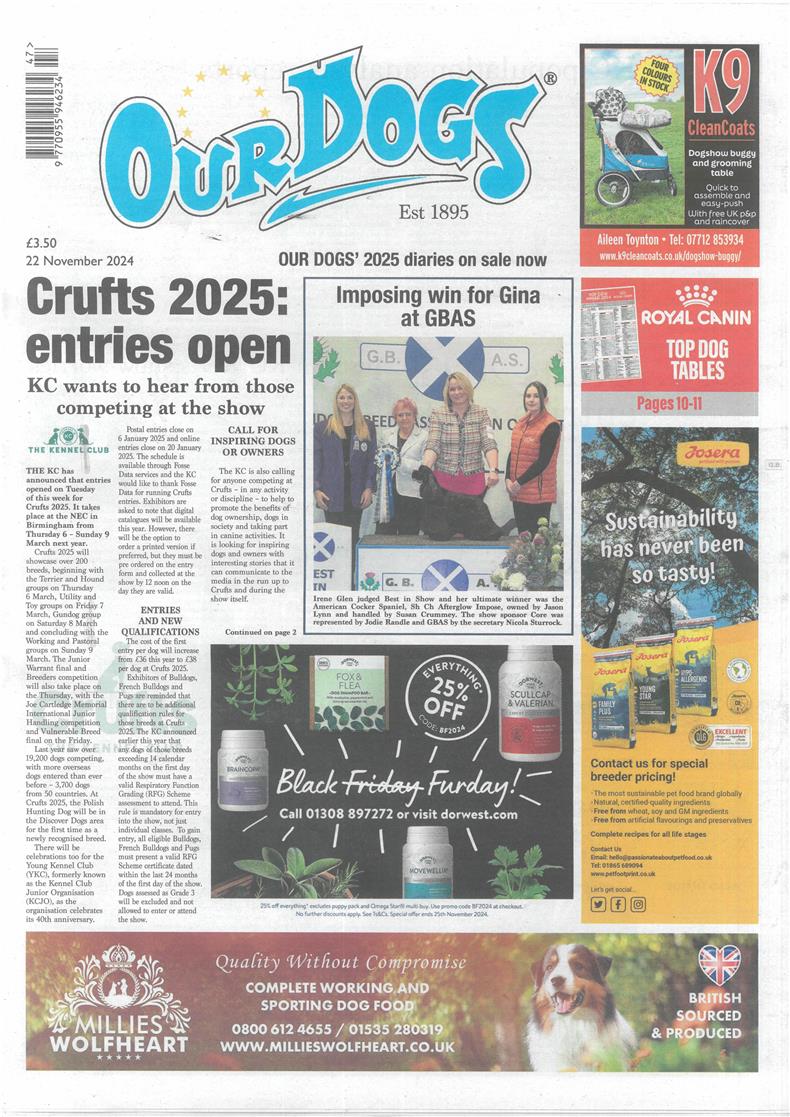 Our Dogs - 22/11/2024