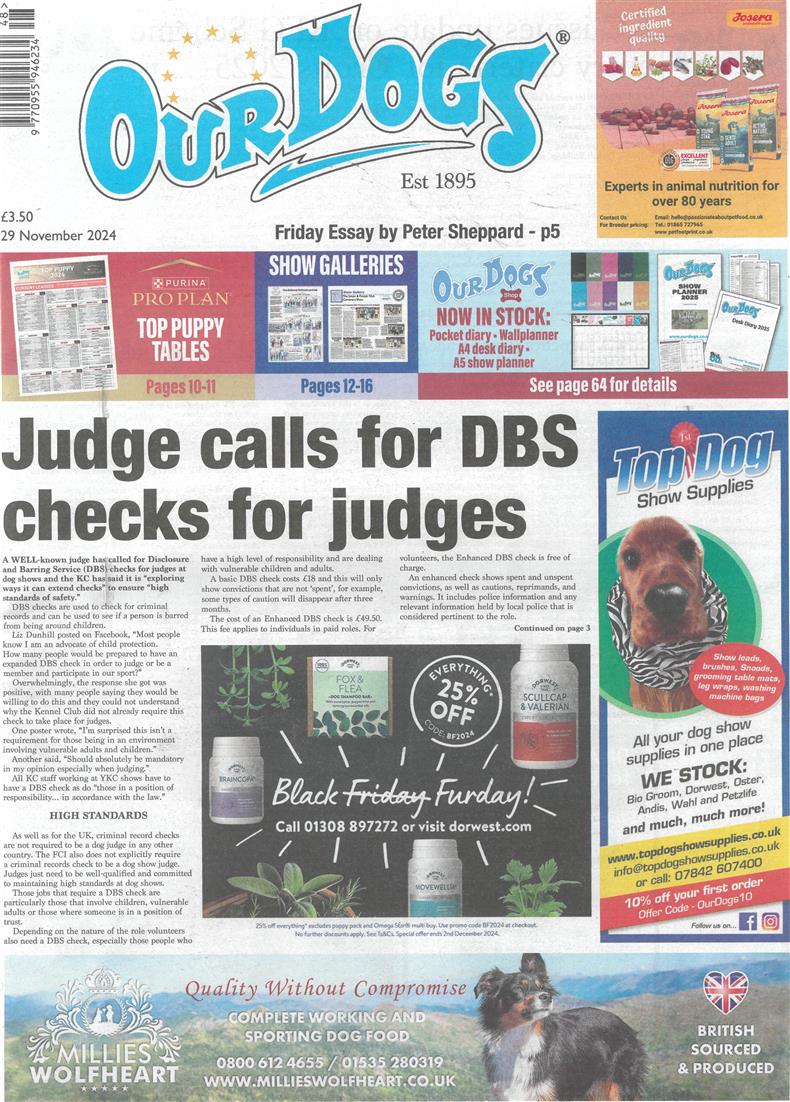 Our Dogs - 29/11/2024