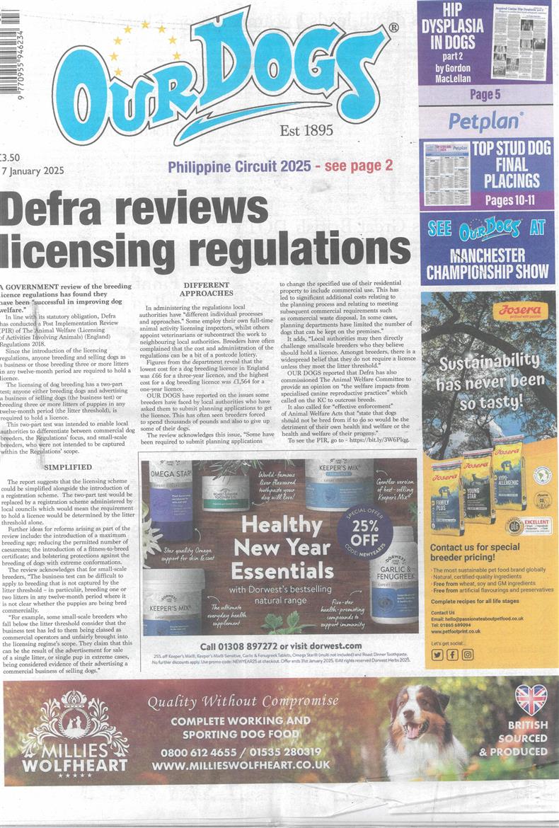 Our Dogs - 17/01/2025