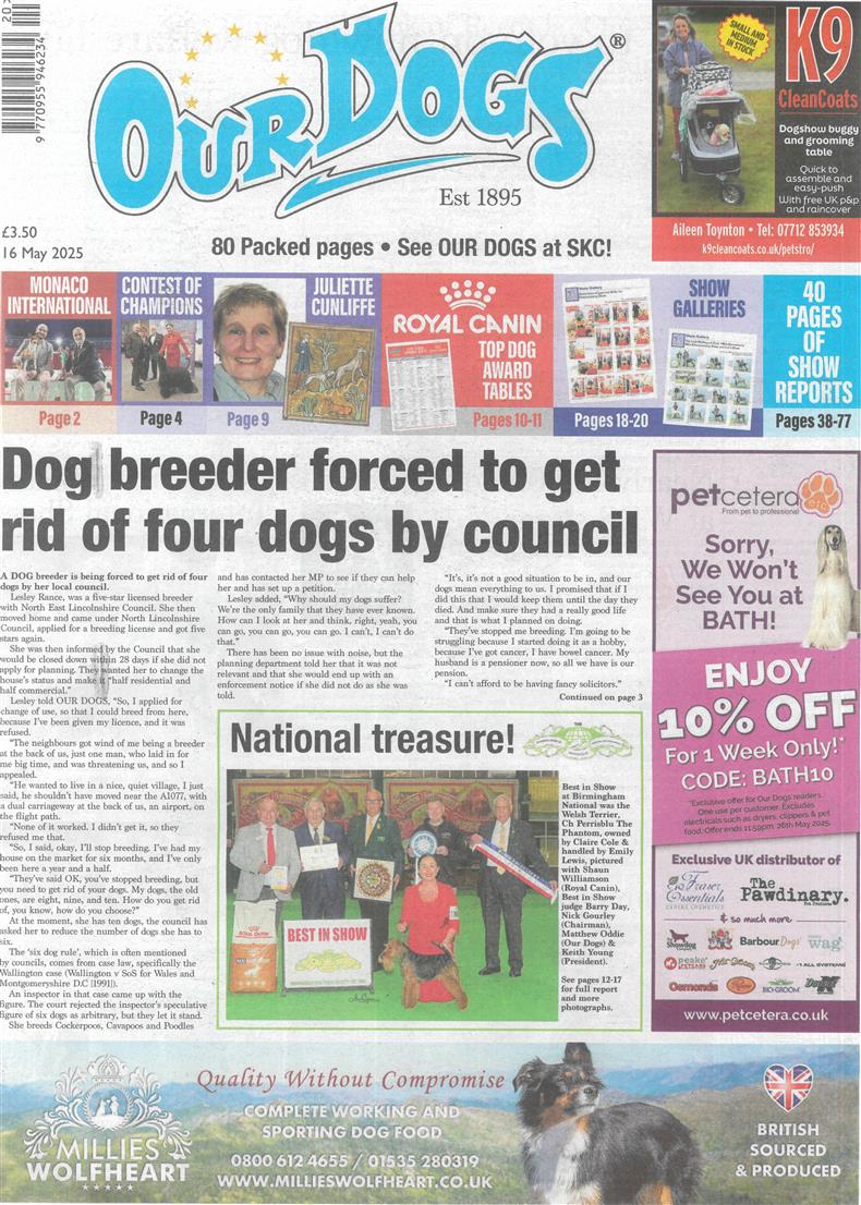 Our Dogs - 16/05/2025