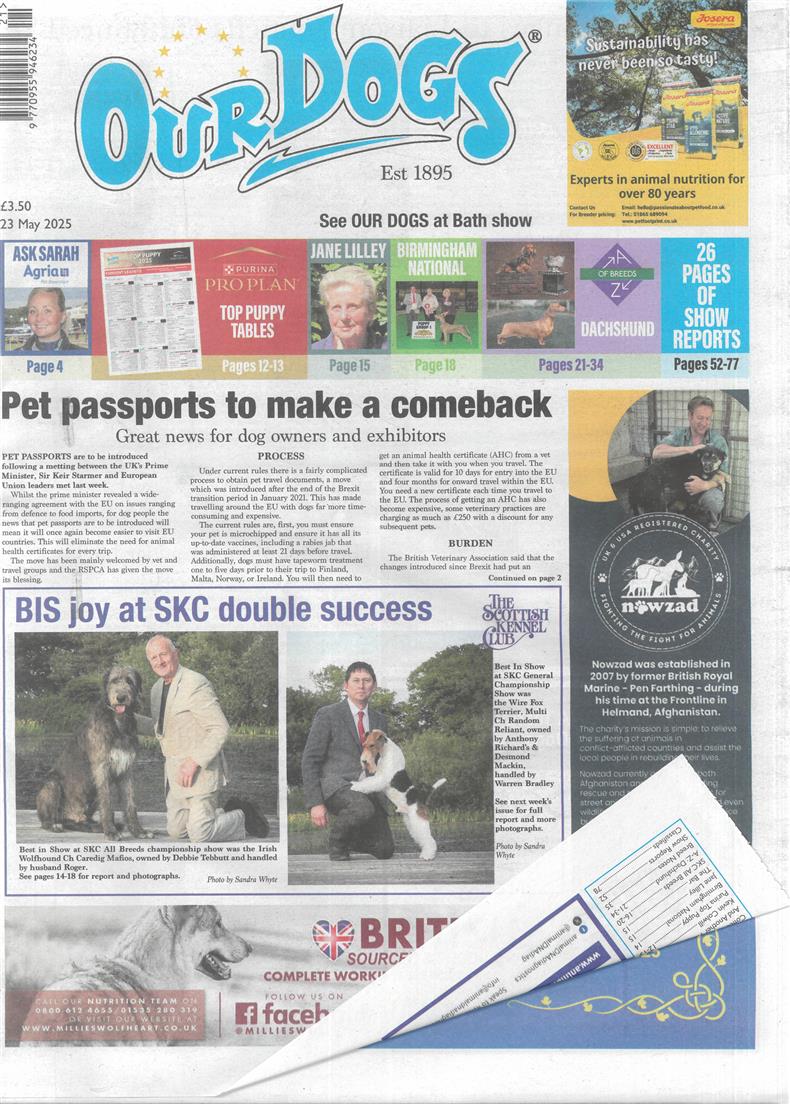 Our Dogs - 23/05/2025