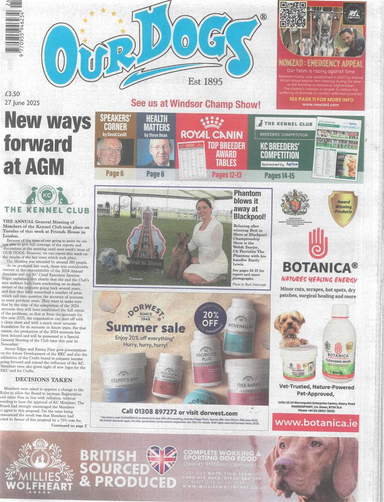 Our Dogs - 27/06/2025