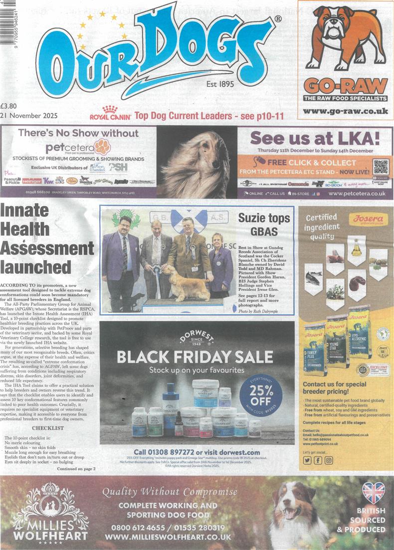 Our Dogs - 21/11/2025