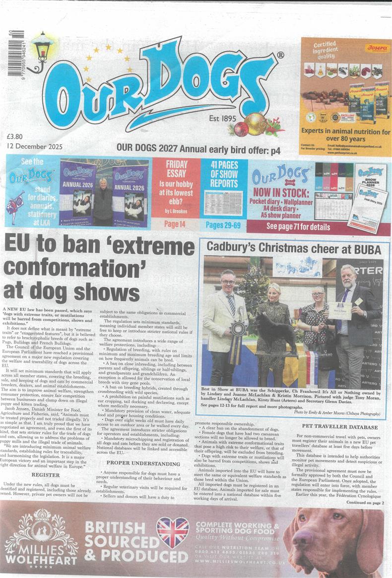 Our Dogs - 12/12/2025