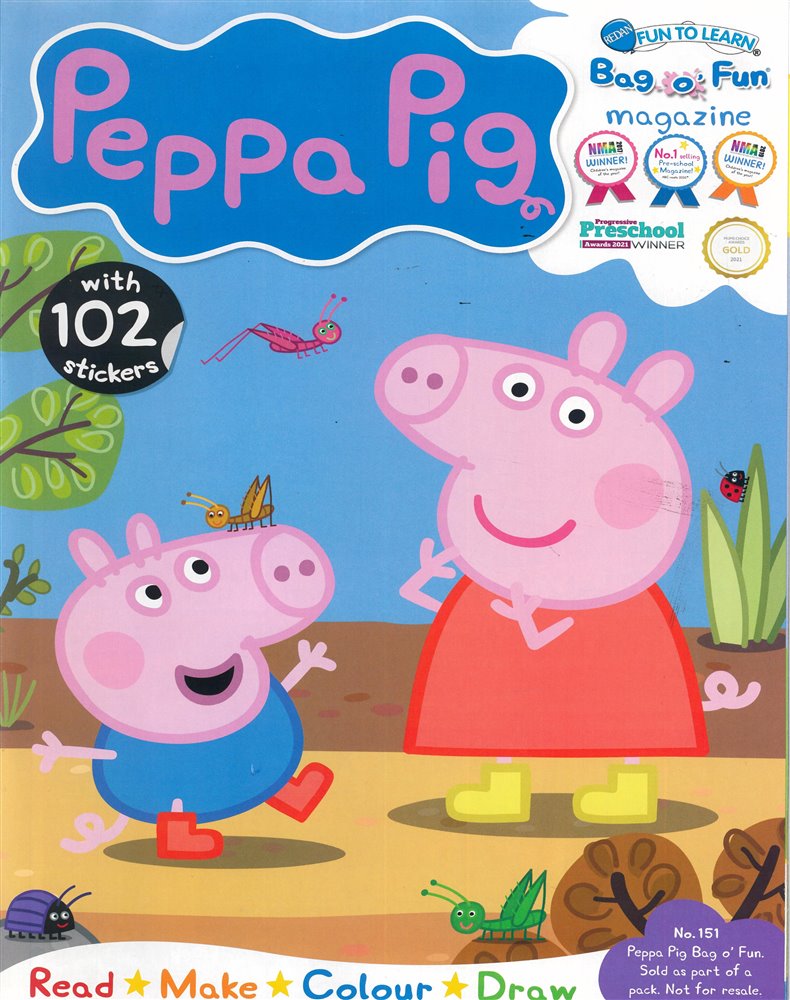 Peppa Pig Bag O Fun Magazine Issue NO 151