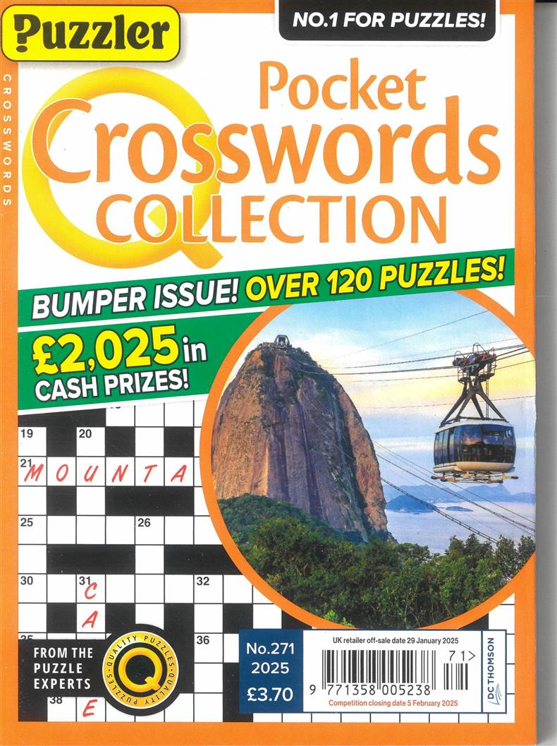 PUZZLER Q POCK CROSSWORDS - NO 271